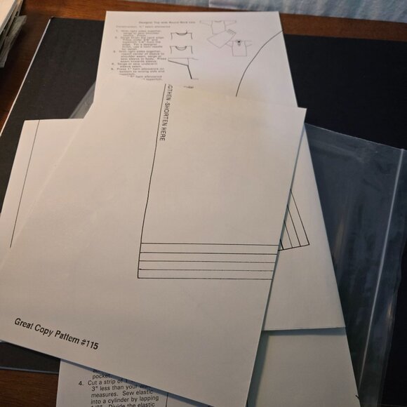 Great Copy Patterns #113 Designer pullovers 3-gored-skirt Vintage sewing UNCUT - Picture 7 of 8